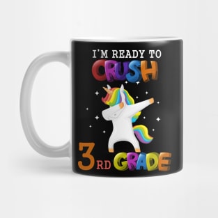 I'm ready to crush 3rd Grade Unicorn Kids Gift Tshirt Mug